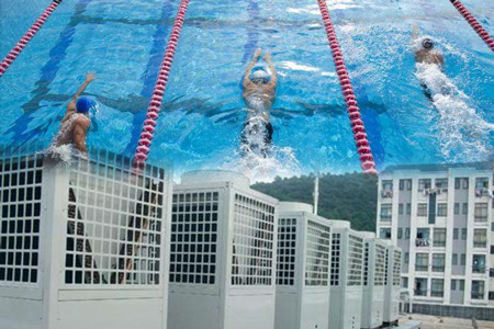 空气能热泵助力游泳馆为上班族放松解压